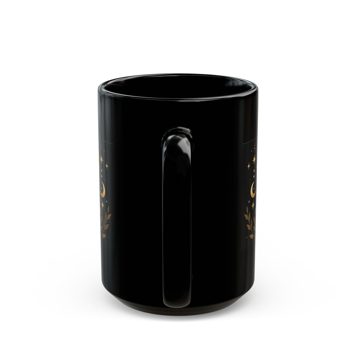 Witch’s Familiar Black Cat Mug | Celestial Halloween Coffee Cup | 11 oz & 15 oz