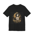 Witch’s Familiar Husky T-Shirt | Celestial Halloween Dog Tee