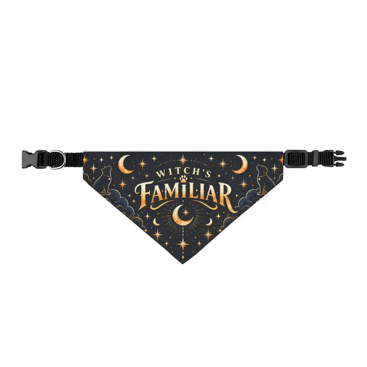Witch’s Familiar Celestial Pet Bandana | Halloween Dog & Cat Accessory