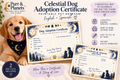 Celestial Dog Adoption Certificate | Printable | English + Spanish