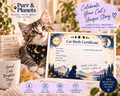 Celestial Cat Birth Certificate | Printable | English + Spanish