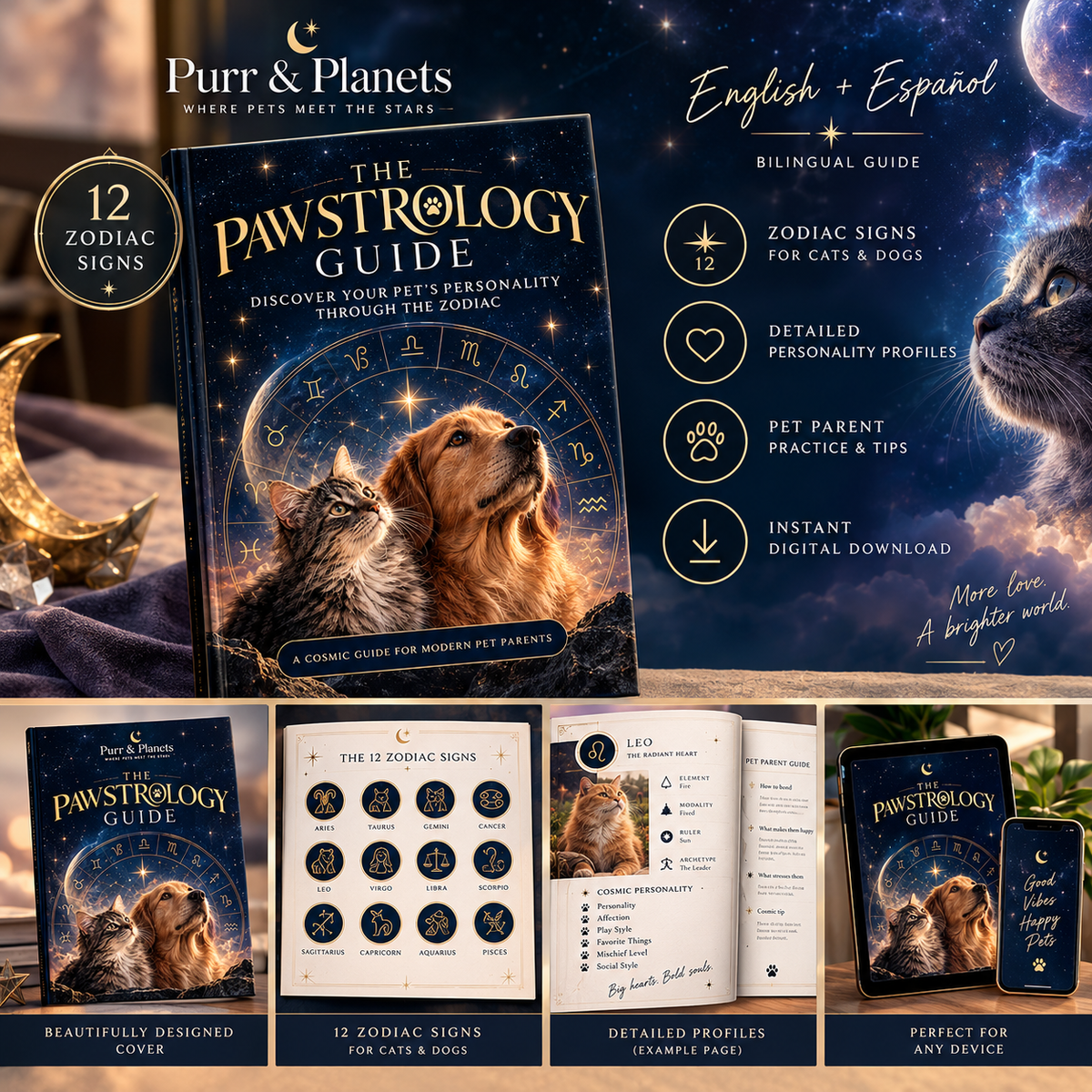 The Pawstrology Guide: 12 Zodiac Pet Personalities — Bilingual Guide