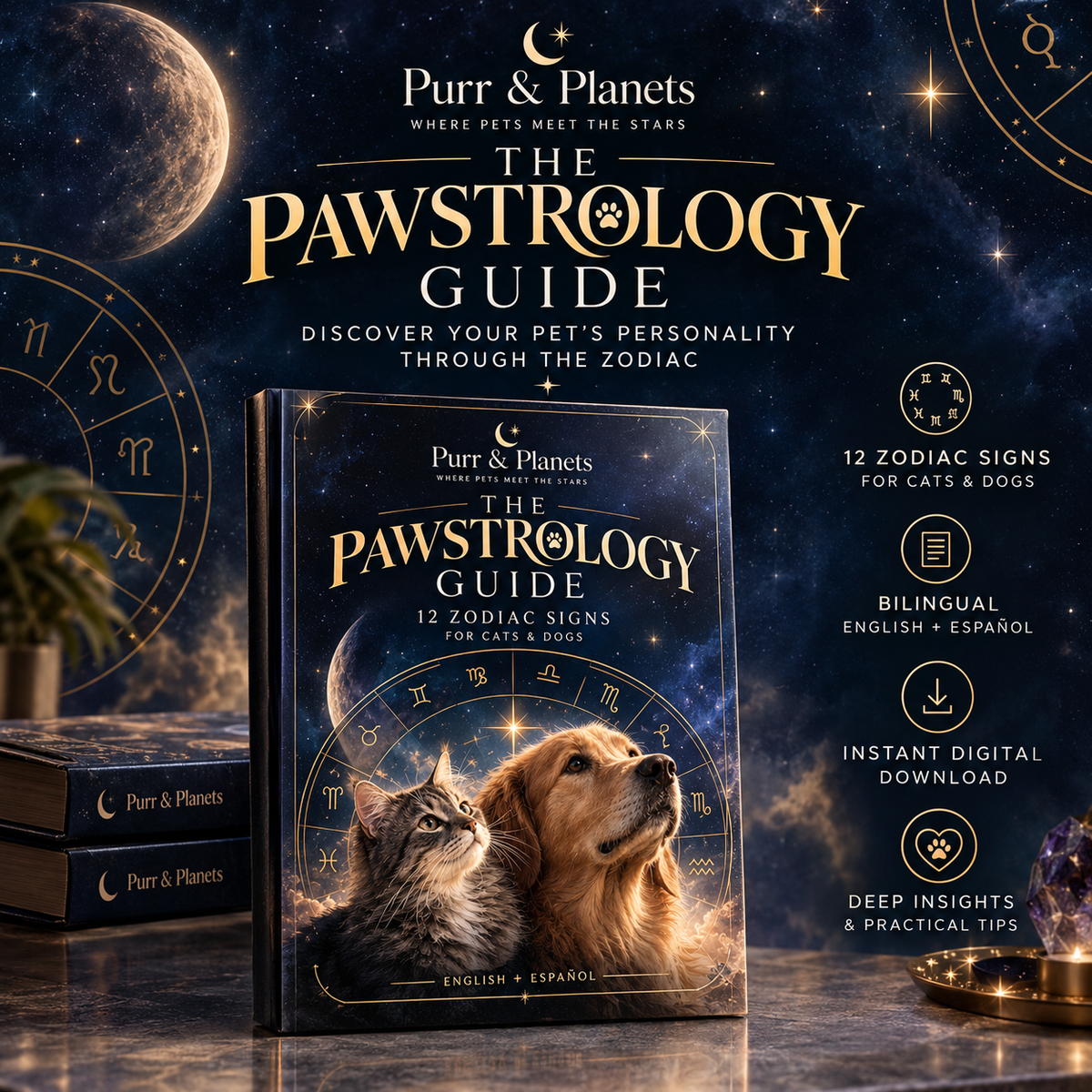 The Pawstrology Guide: 12 Zodiac Pet Personalities — Bilingual Guide