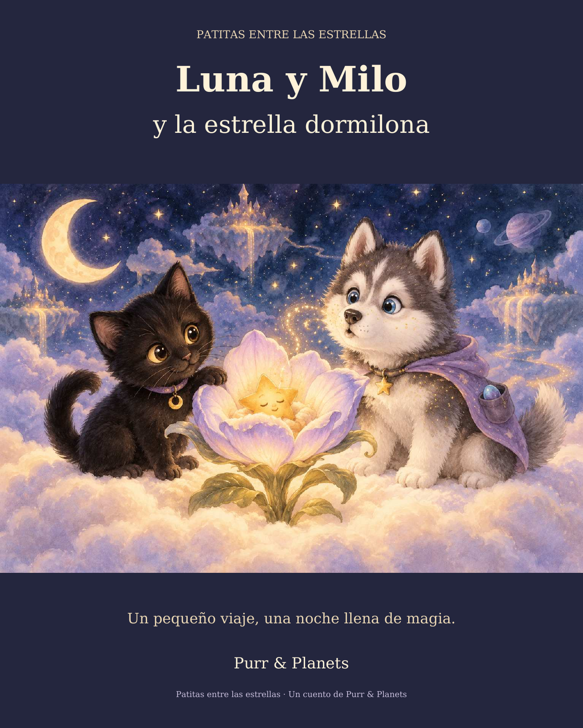 Luna, Milo y la estrella dormilona | Cuento infantil ilustrado en español | PDF
